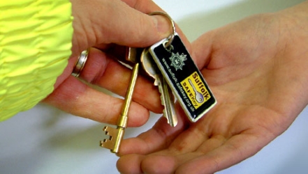 Handing over keys